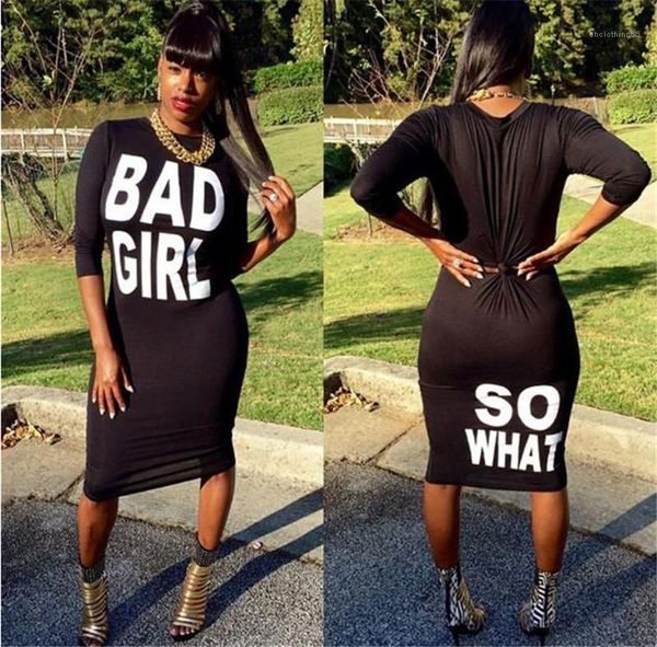 

casual womens clothing crew neck slim fashion designer dresses long sleeve letter print females dresses, Black;gray