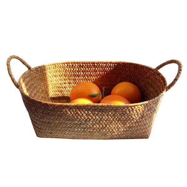 

medium hand baskets storage rattan fruit flower primary basket family picnic color woven box snack zlmbm home2001