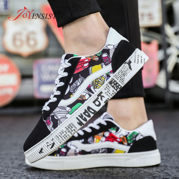 

2020 новые летние женщины кроссовки белые повседневная обувь lovers печать мода flats дамы цельнолитные обувь большие мужчины холст, Black