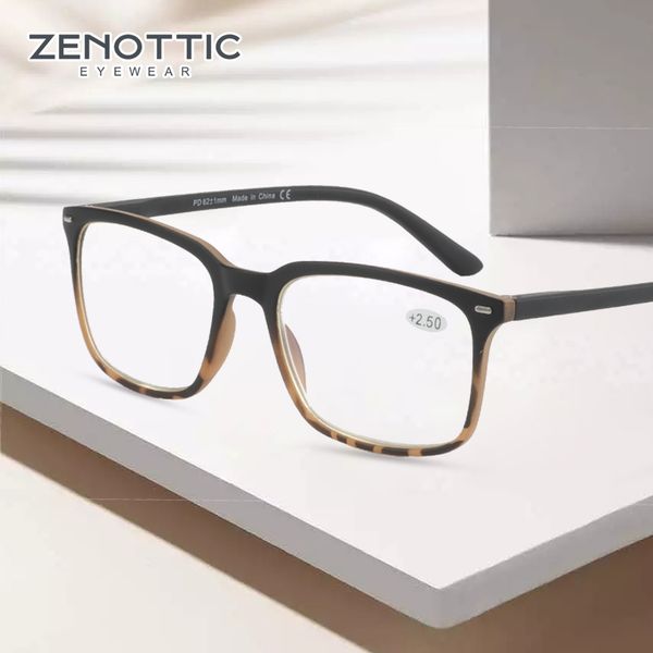 

sunglasses zenottic anti blue light reading glasses men computer gaming frame women fashion blocking presbyopia eyewear, White;black