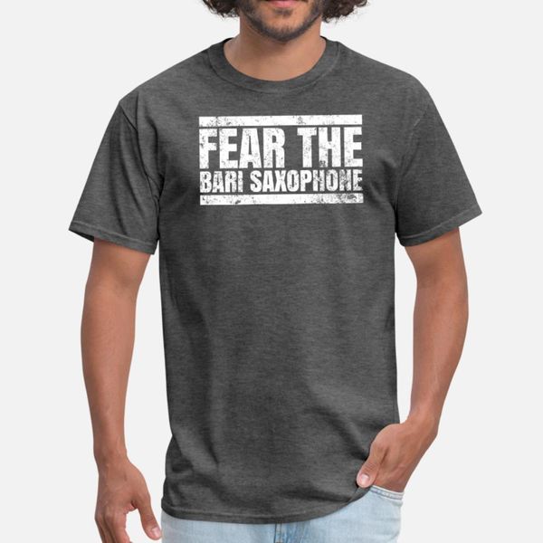 

fear the bari saxophone band t shirt men print tee shirt size s-3xl original graphic new fashion summer normal shirt