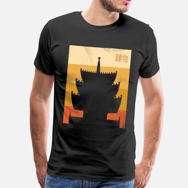 

tower in japan t shirt men gift tee shirt euro size s-3xl slim gift comical summer style family shirt