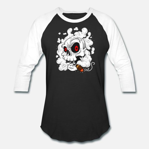 

smoke skull t shirt men personalized short sleeve plus size 3xl kawaii graphic funny casual summer family shirt