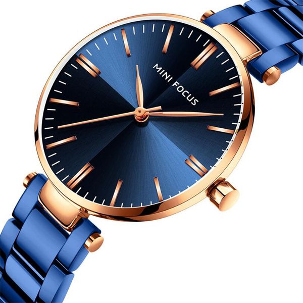

Brand Luxury Women's Casual Watches Waterproof Watch Women Fashion Dress Stainless Steel Ladies Clock Gift Wristwatches, Gold