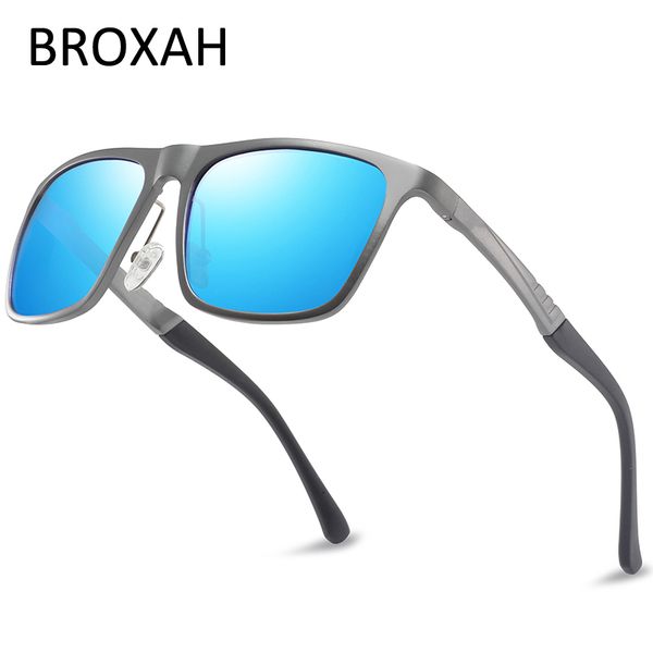 

retro polarized sunglasses men 2020 brand driving glasses quality aluminium magnesium frame eyewear uv400 gafas de sol hombre, White;black