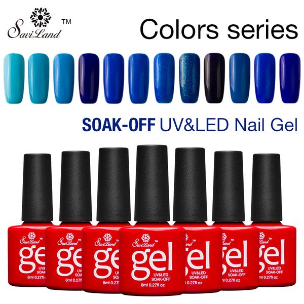 

saviland gradient red blue series colors esmaltes permanentes uv nail gel polish soak off nail gel lacquer cosmetic set, Red;pink
