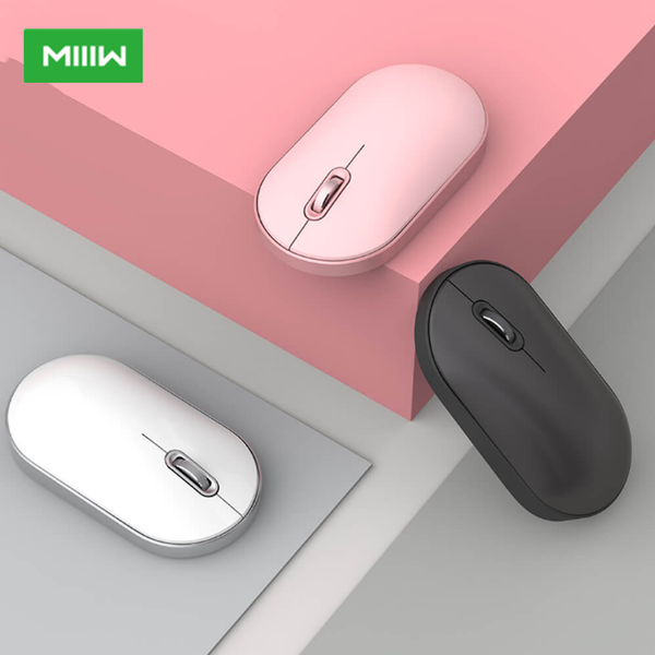 

miiiw mute dual mode mouse air wireless bluetooth / 2.4ghz оптоэлектронное использование мыши для компьютера колодка office для дома