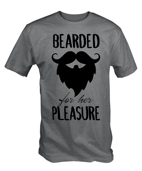 

2019 summer прохладный мужчины tee рубашки мужские бородатая for her pleasure футболка смешные футболки