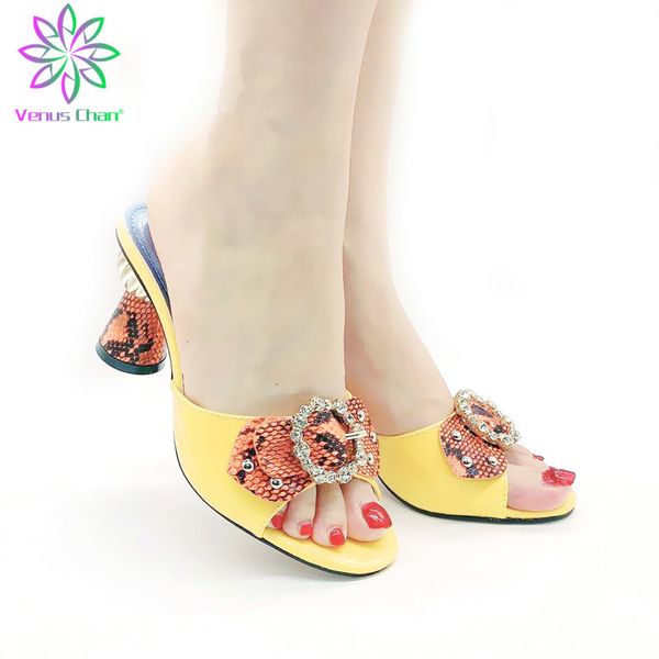 

latest african shoes decorated with rhinestone sweet style for royal wedding party slingbacks sandals ladies shoes high heels, Black