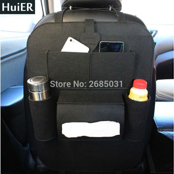 

huier 1pc car-стилизация авто back seat загрузочного организатор войлок обложка multi-карманный контейнер для хранения сумки закладочных убо