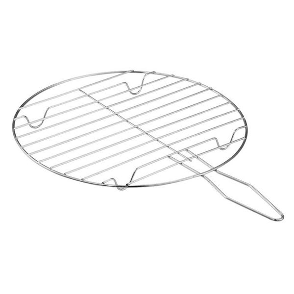 

meat net grilling basket stainless steel round removable portable bbq foods