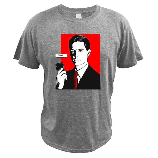 

twin peaks tshirt american horror tv dale cooper tshirt pure cotton comfortable eu size tee