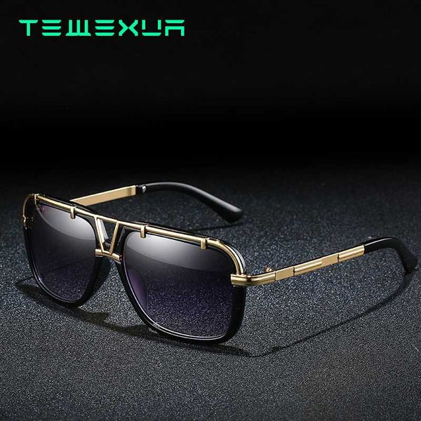 

tewexua brand new fashion sunglasses men uv400 polarized square metal frame male sun glasses fishing driving sunglasses, White;black