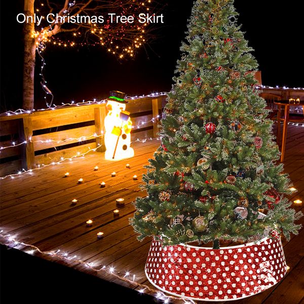 

48inch gift home decor family party christmas tree skirt multifunction sequins