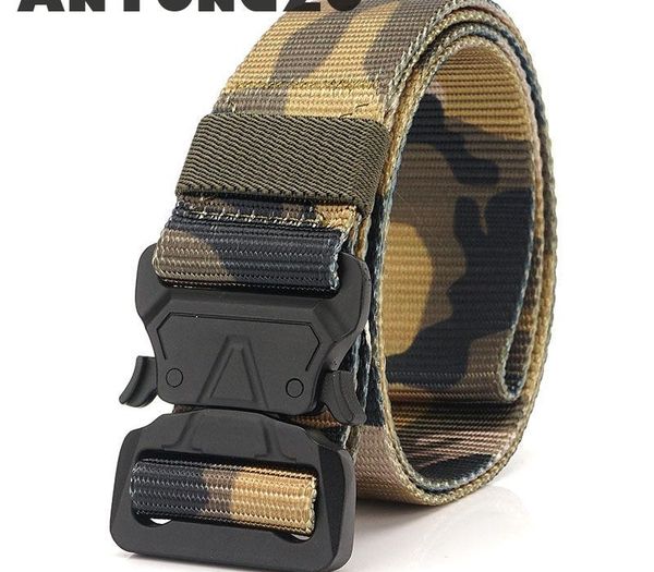 

pure black alloy buckles leisure dual-purpose nylon belt breathable commuting tactical belt adjust length89, Black;brown