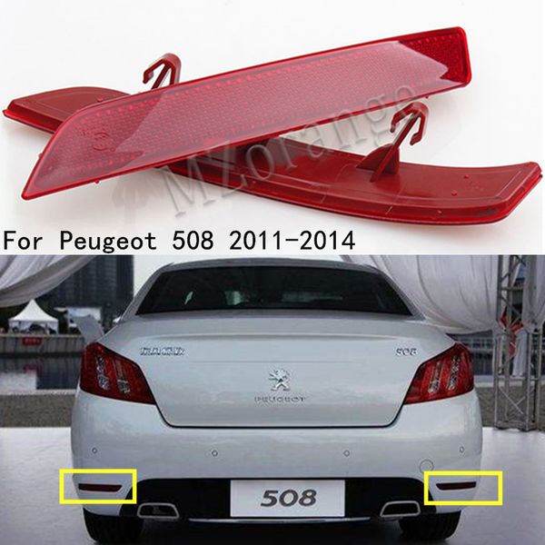 

car accessories rear bumper reflector light for 508 508 2011 2012 2013 2014 rear bumper lights bar warning lamp