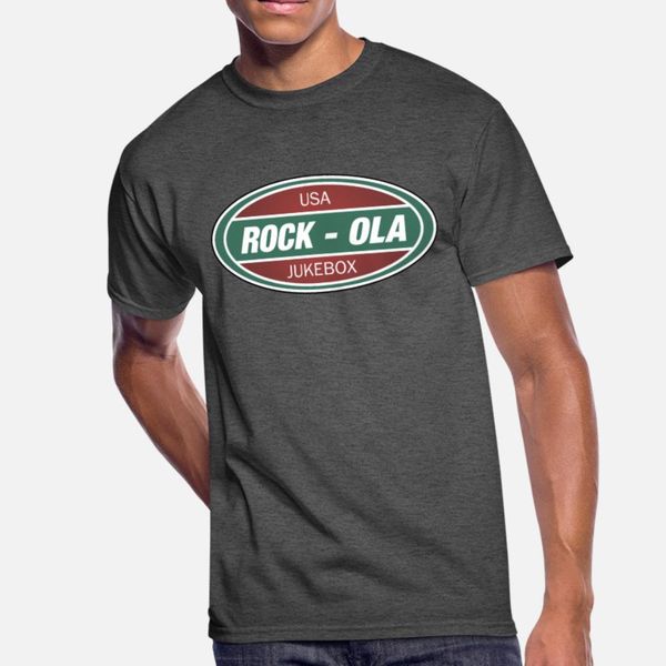 

vintage rock ola jukebox t shirt men customize 100% cotton size s-3xl slim loose humor spring natural shirt