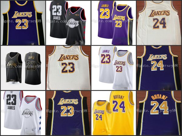 

lakers men red white ko be white red ja mes red jersey, Black