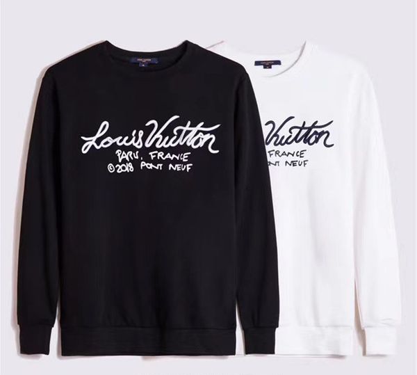 

mens o-neck pullover sweatshirt women clothes fashion casual hoodies lovers travis scott astroworld print high street sweater hoodie, Black