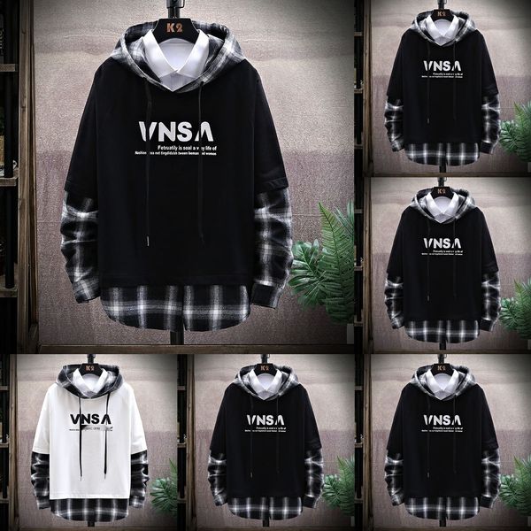 

sweater men's hoodie autumn hoodie sportswear 2020 new fashion sportswear spring and autumn fashion brand men's casual sports suit, Black