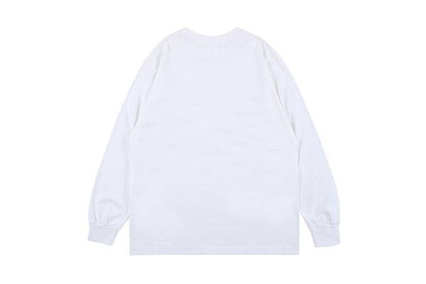 

white men printed sleeve t-shirt women tee tshirt cotton men's crew shirts neck long gqmav, Black