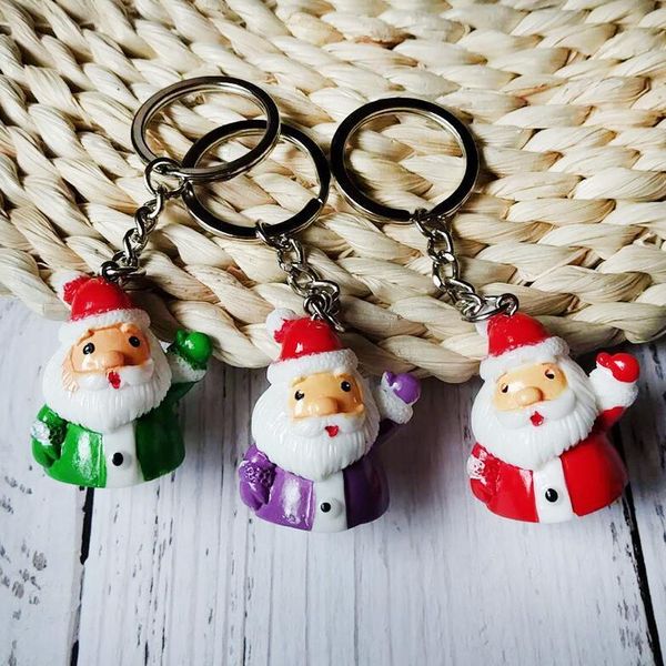 

подарки клаус брелоков рождество брелок главная брелок санта-key фавор сумка украшения телефон прекрасные куклы партия подвеска цепи bdegard, Silver