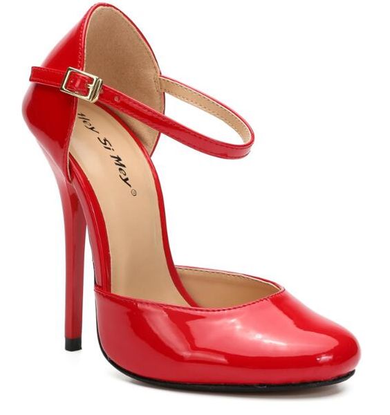 

d'orsay slide strap pumps fashion stiletto heels women shoes high heels pumps large size 45 48 spring summer office party shoes, Black