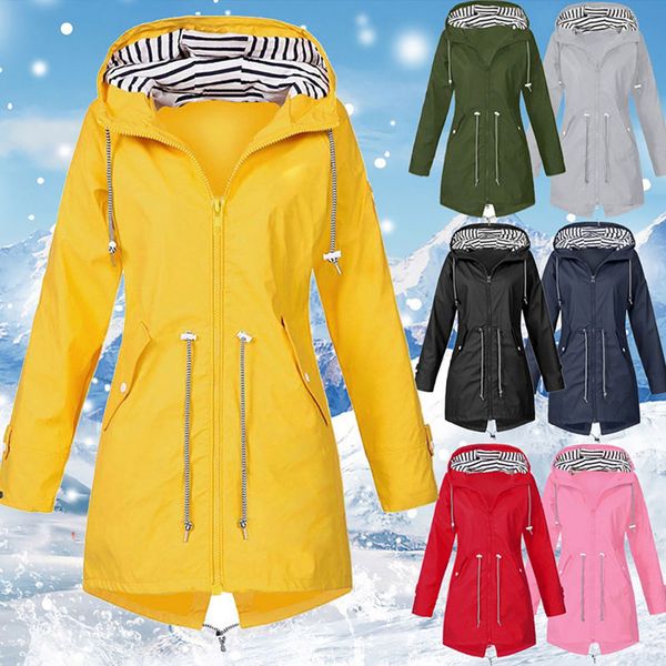 

outdoor jackets&hoodies women windbreaker jacket female autumn zipper long hiking climbing running cycling coat 2021 women's plus size, Blue;black