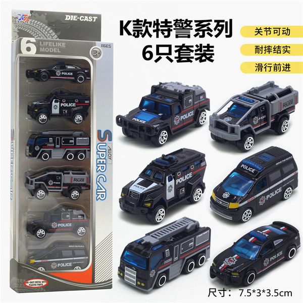 

1:64 model car model engineering car toy a set of six alloy engineering vehicle model set 2020 sell