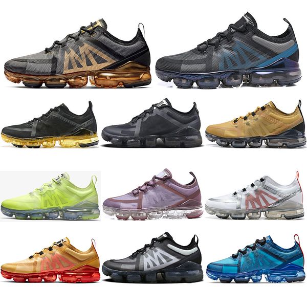 

2019 mens running shoes black gold grey aluminum blue women mens trainers runner athletics outdoor breathable sport sneakers size 36-45
