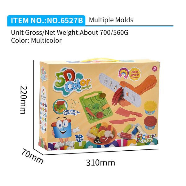 

5d colored clay funny various accessories with multiple playing methods colored clay mechine pretend play ice cream maker