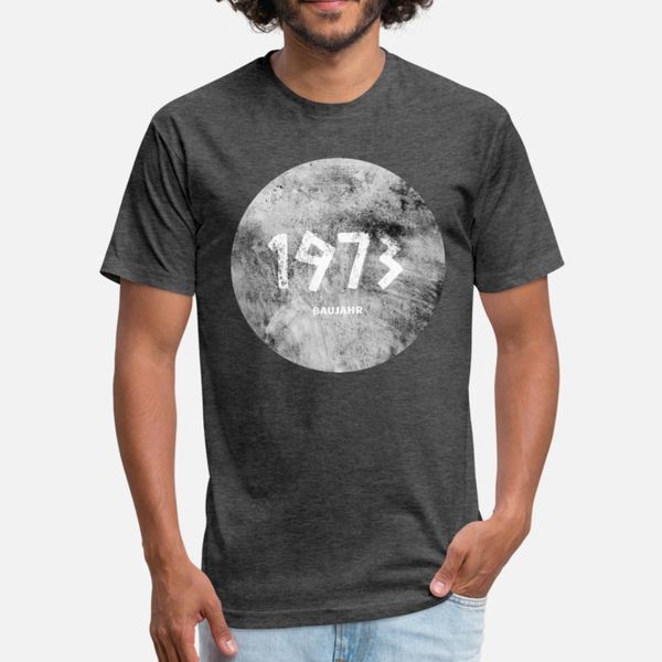 

year of construction year of birth 1973 t shirt men design tee shirt s-3xl basic solid interesting casual summer style natural shirt