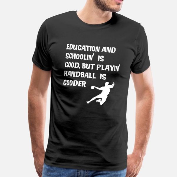 

handball t shirt men customized cotton round neck vintage famous funny spring letter shirt