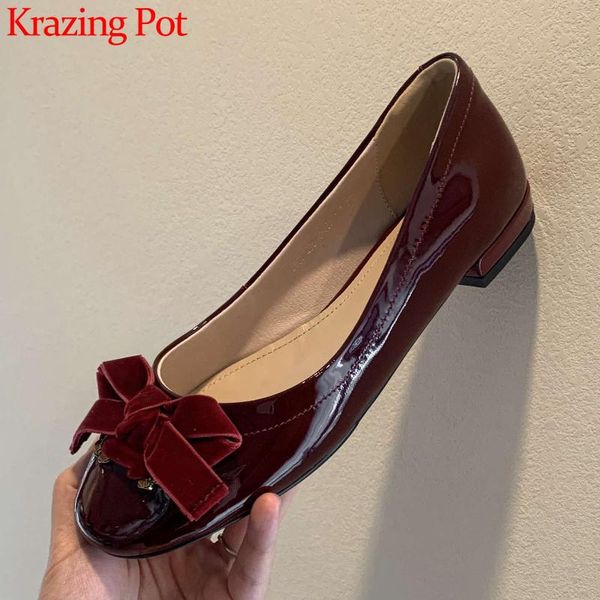 

krazing горшок из натуральной кожи круглый носок низкой пятки женщины бабочки узел сладкие девушки металлические украшения знакомства женщин, Black