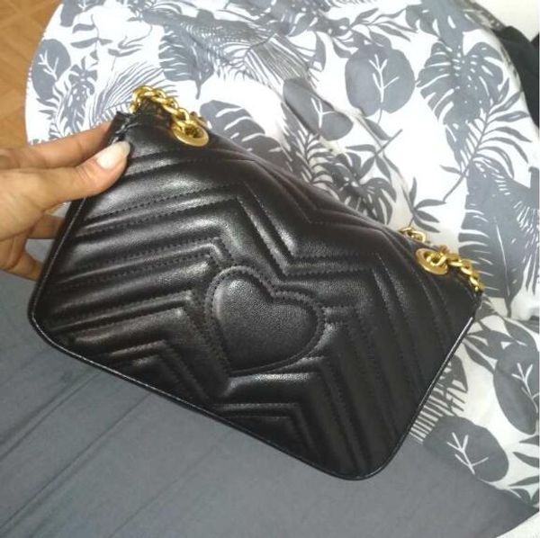 

designer-2018 women luxury classic leather heart style gold chain sell women bags handbags shoulder bags tote bags messenger handbags