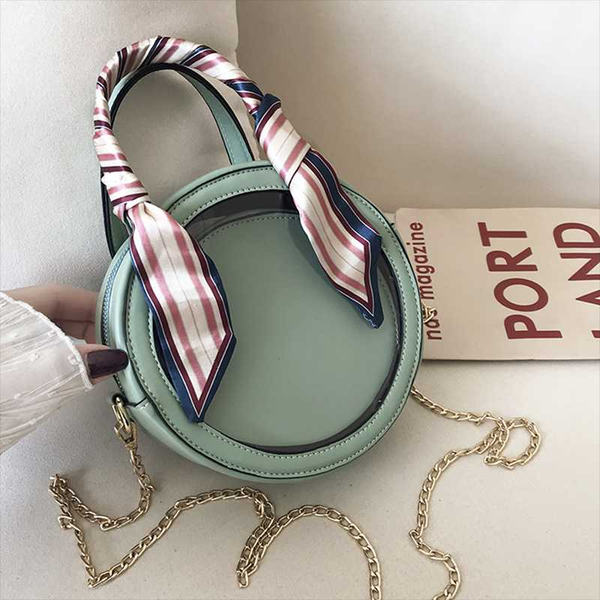 

round crossbody bags for women 2020 clear totes shoulder bag with a removable pouch summer travel trend purses and handbags