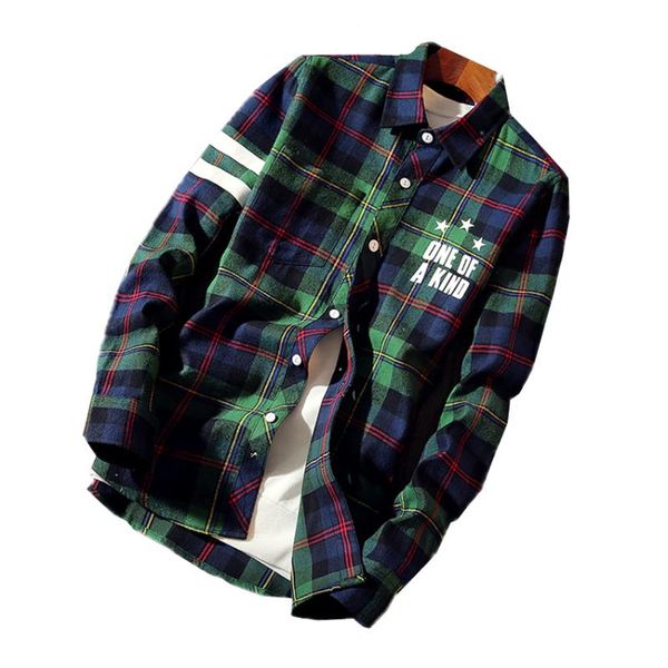 

party collar men's long-sleeved plaid shirts size 5xl red green youth fashion casual men shirt cotton fabric breathable comfort, White;black