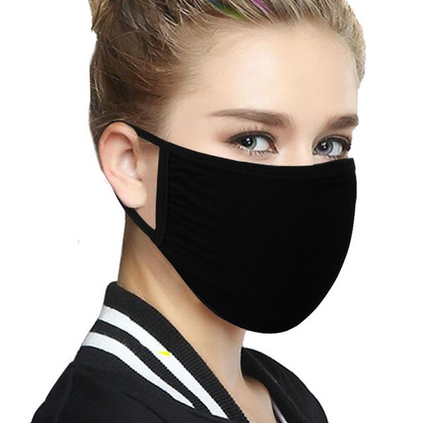 

black mouth masks washable reusable women mens designer anti dust cotton protective face masks
