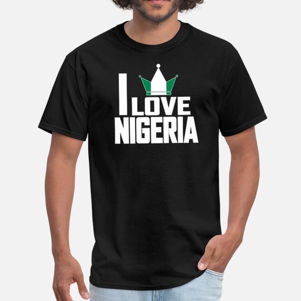 

i love nigeria t shirt men designs tee shirt round collar clothing crazy funny casual spring pictures shirt