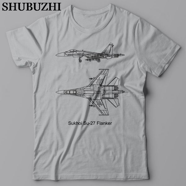

quality hipster tees military t-shirt russian plane fighter - sukhoi su 27 flanker blueprint f16 f22custom t shirt printing