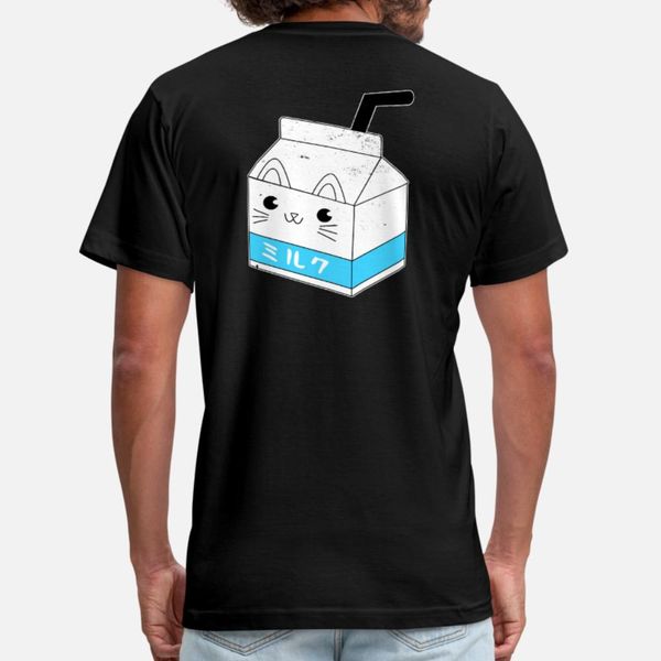 

japanese milk carton kawaii anime t shirt men designing short sleeve plus size 3xl homme crazy new style spring autumn leisure shirt