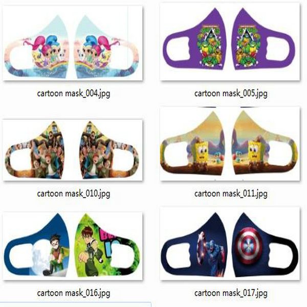

masks cartoon same day shipping shields mascarilla para ninas face mascarilla pelicula de custom face mask designer kids cloth akvbx, Blue