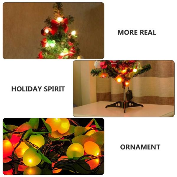 

1 set of christmas tree set small xmas tree props party decor with led (eu plug