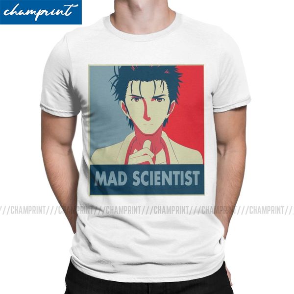 

steins gate mad scientist pop art мужская футболка kurisu аниме смешной майка с коротким рукавом круглый шеи футболки подарочные одежда