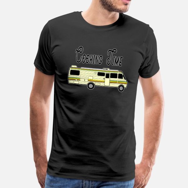 

breaking bad cooking time t shirt men famous 100% cotton plus size 3xl novelty famous funny casual summer pattern shirt
