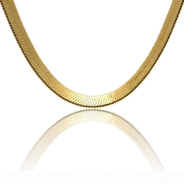 

hiphop mens herringbone chains blade chain gold necklace rock chunky chain boys rapper nightclub dj jewelry accessories, Silver