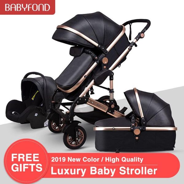 

babyfond 3in1 baby strollers in russia baby carriage 11.5kg light strollers eu standard 3in1
