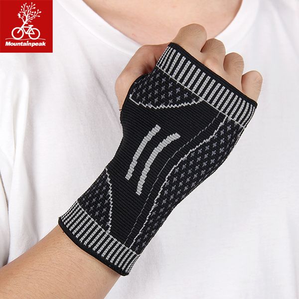 

wrist support mountainpeak protects the palm hard pull helps belt to take iron bodybuilding strength rowing and protector, Black;red