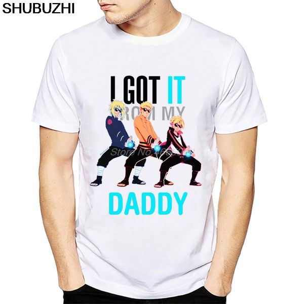 

new arrival naruto t shirt clothing t-shirt i got jutsu from my daddy cartoon boruto/naruto uzumaki&minato namikaze print tshirt