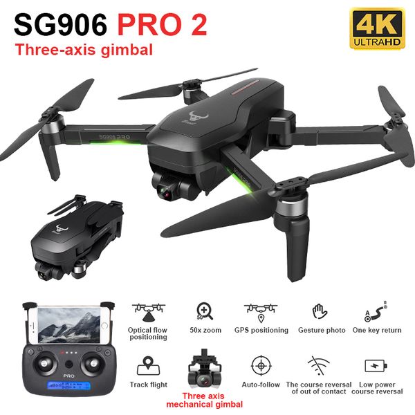 

laumox sg906 pro 2 drone with gps 4k 5g wifi 3-axis gimbal dual camera professional 50x zoom brushless motor quadcopter rc dron